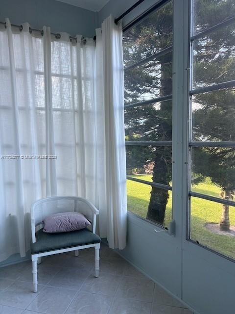 view of sunroom