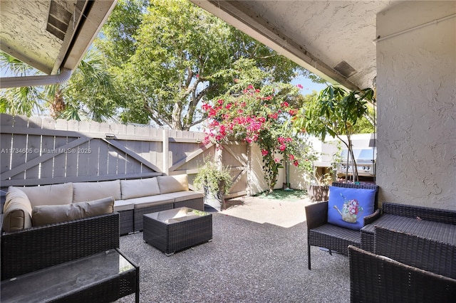 view of patio / terrace with outdoor lounge area