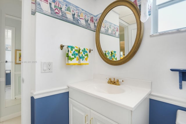 bathroom featuring vanity