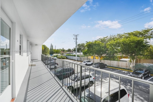 view of balcony