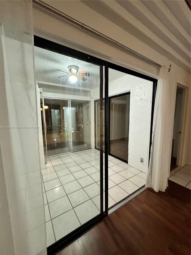 room details featuring refrigerator with ice dispenser