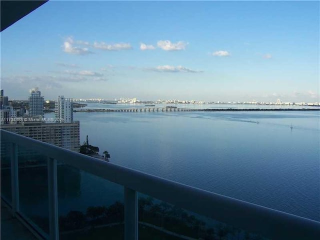 view of water feature