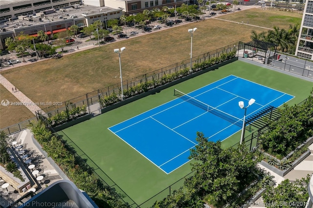 view of tennis court