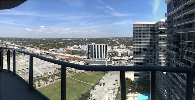 view of balcony