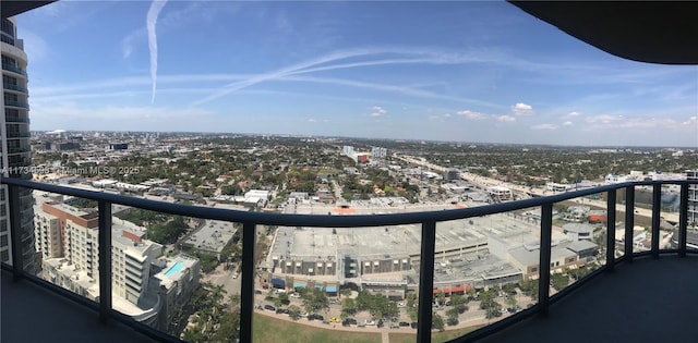 view of balcony