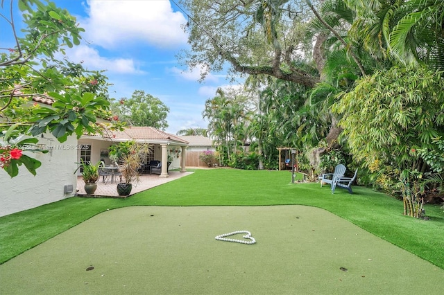 exterior space with a patio area