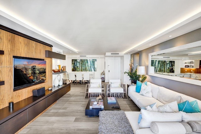 1121 Crandon Blvd Unit D706, Key Biscayne, FL 33149 - living area featuring recessed lighting, light wood-style floors, and visible vents