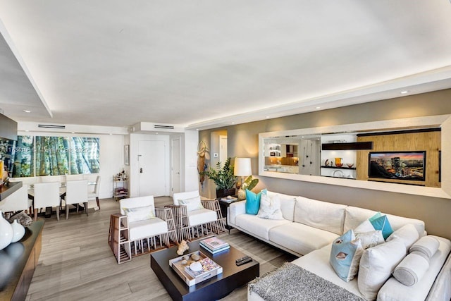 1121 Crandon Blvd Unit D706, Key Biscayne, FL 33149 - living area with recessed lighting and wood finished floors