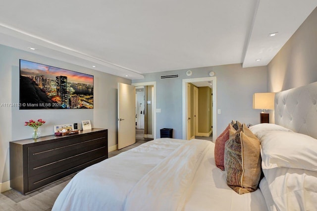 1121 Crandon Blvd Unit D706, Key Biscayne, FL 33149 - bedroom with baseboards, visible vents, and recessed lighting