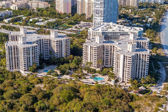 1121 Crandon Blvd Unit D706, Key Biscayne, FL 33149 - aerial view featuring a view of city