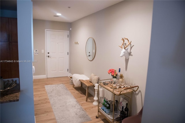 interior space featuring hardwood / wood-style floors