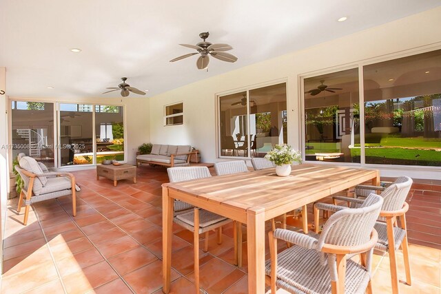 view of sunroom / solarium