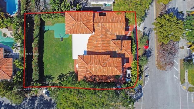 birds eye view of property