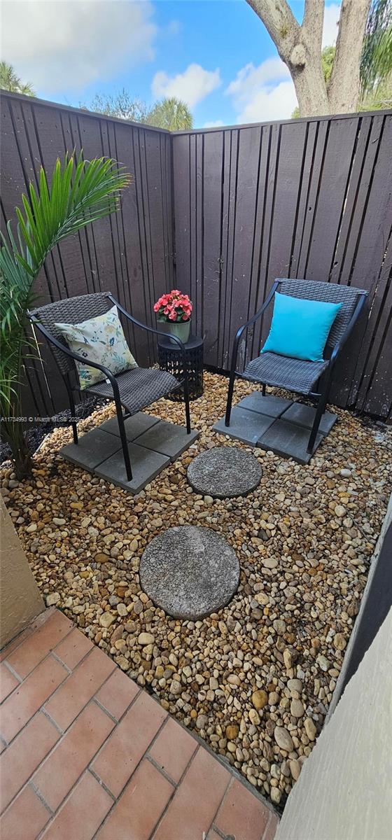 view of patio / terrace with a fenced backyard