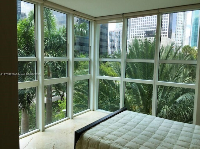 sunroom with a healthy amount of sunlight