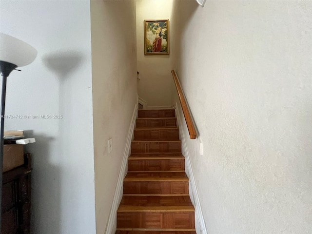 view of stairway