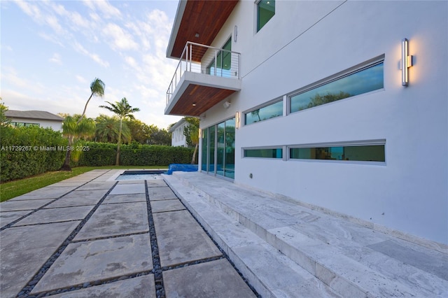 view of pool with a patio