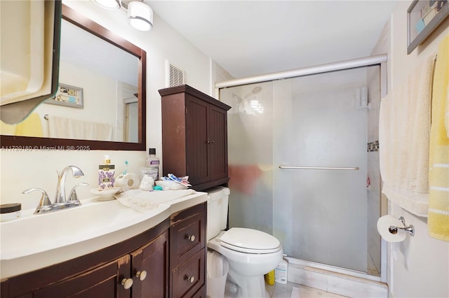 9365 Fontainebleau Blvd Unit E207, Miami, FL 33172 - bathroom with a shower stall, toilet, and vanity