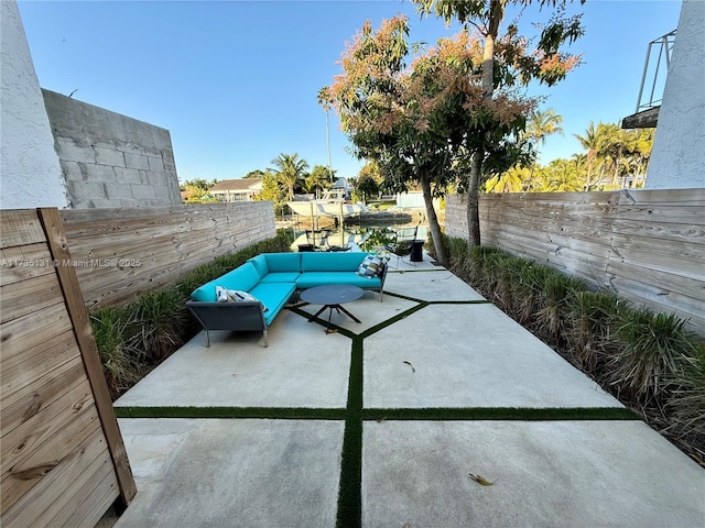 view of patio / terrace with outdoor lounge area