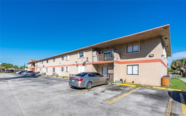 view of parking / parking lot