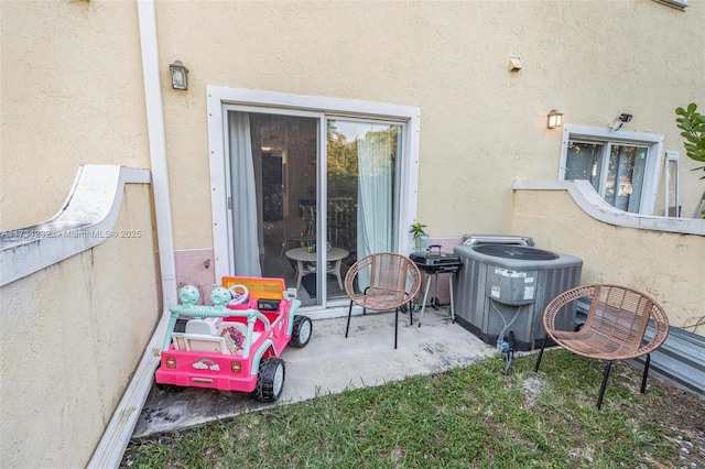 view of patio / terrace with central AC