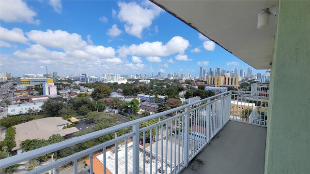 view of balcony