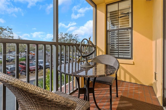 view of balcony