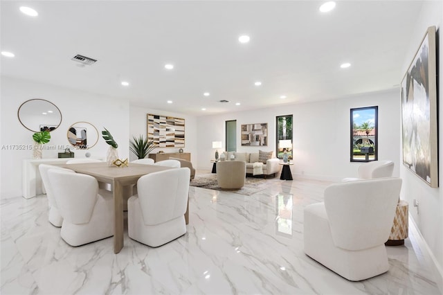 view of dining area