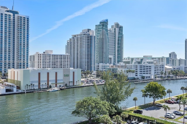 800 Parkview Dr Unit 1014, Hallandale Beach, FL 33009 - water view featuring a view of city