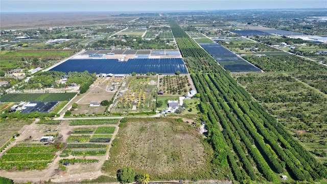 bird's eye view featuring a rural view