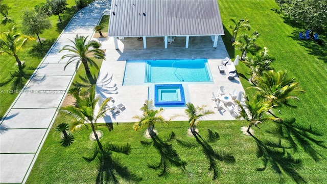 birds eye view of property