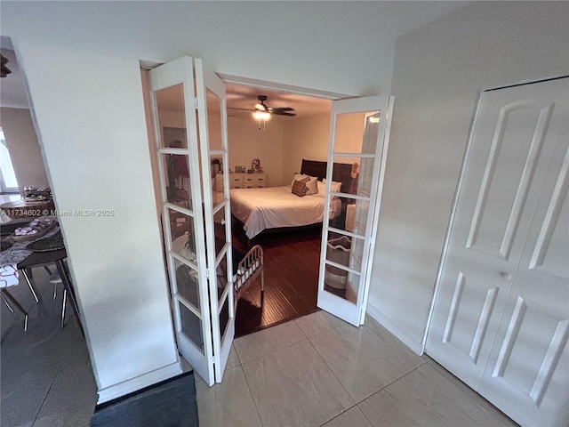 bedroom with french doors