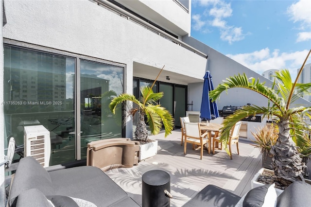 view of patio / terrace featuring an outdoor living space