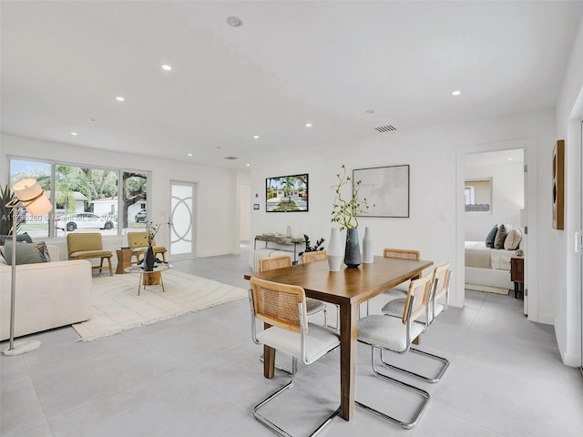 view of dining room