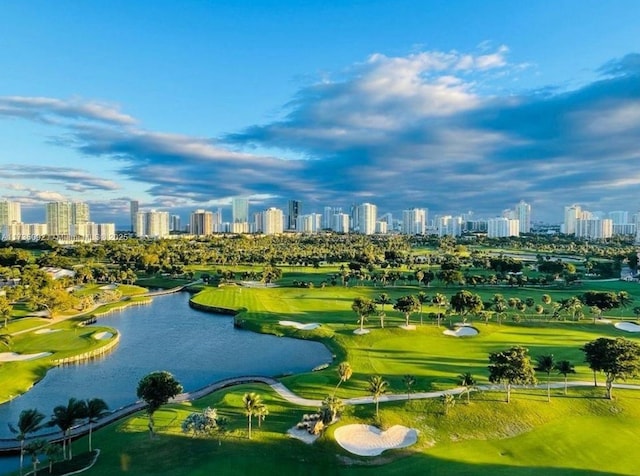 view of community featuring a water view