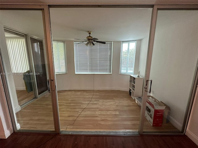 interior space featuring hardwood / wood-style flooring