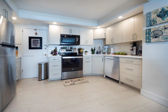 kitchen with stainless steel appliances