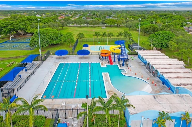 view of pool