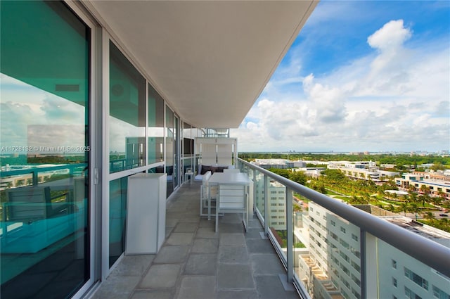 view of balcony