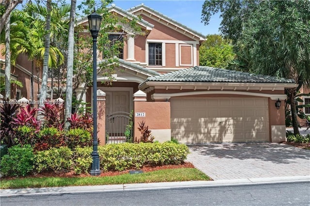 craftsman inspired home featuring a garage