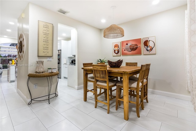 view of dining room