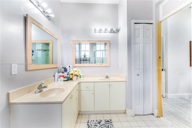 bathroom featuring vanity