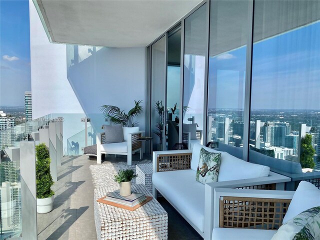 balcony with an outdoor living space