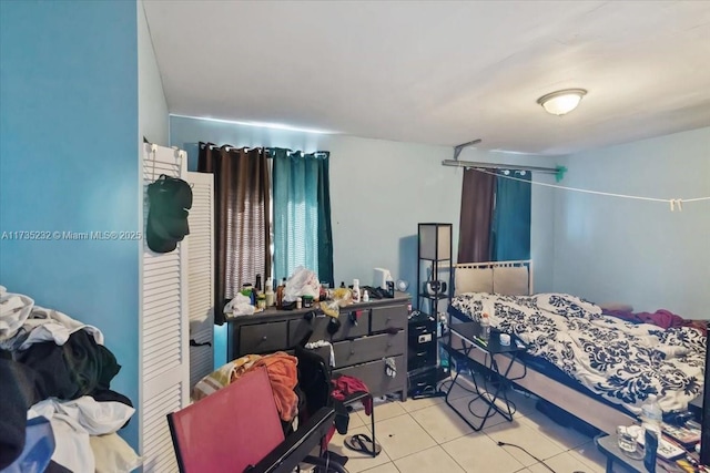 view of tiled bedroom