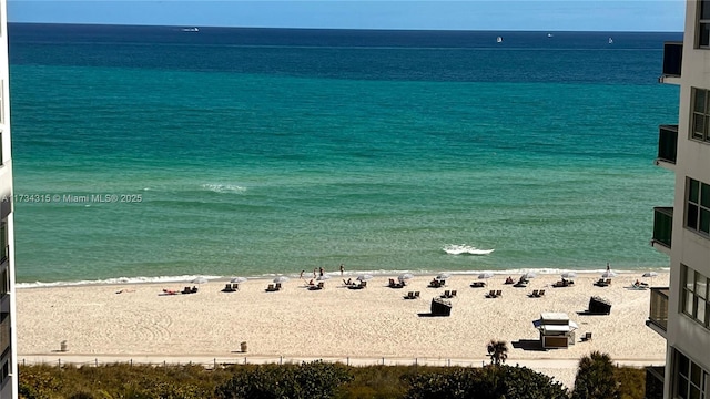 water view with a beach view