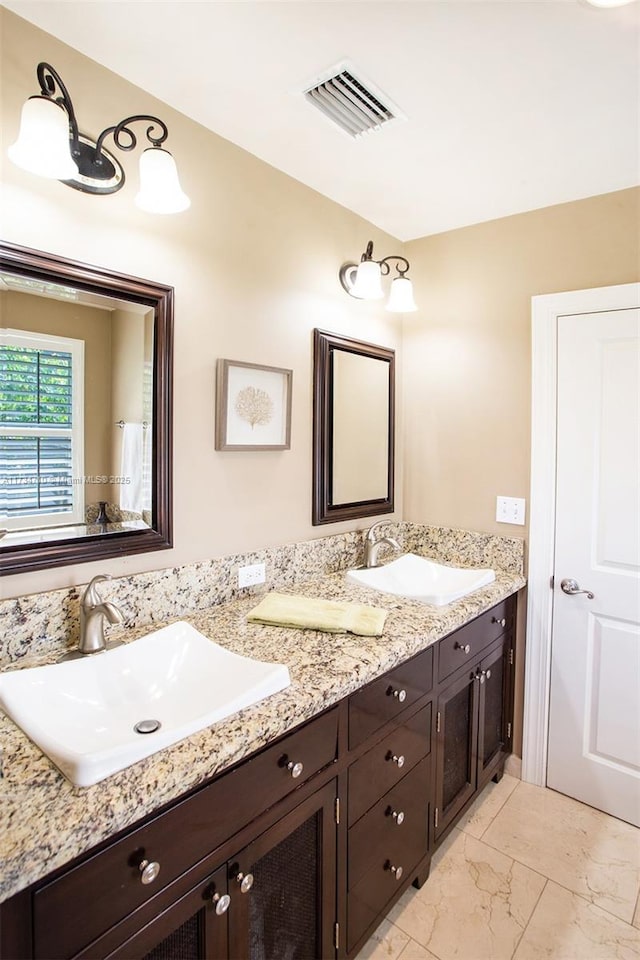 bathroom with vanity