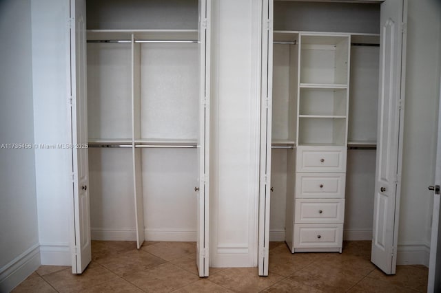 view of closet