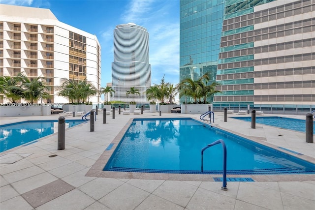 view of pool with a patio