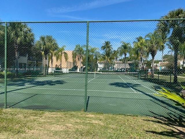 view of tennis court