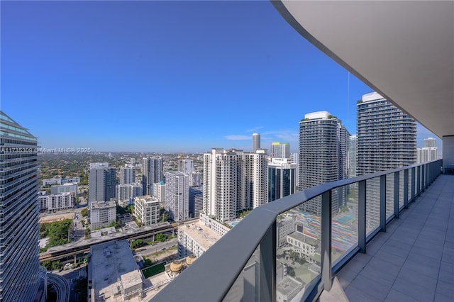 view of balcony